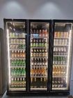 Getränk-Kühlschrank-Glasflaschen-Kühlschrank-Bar-Getränk5 Shelfs-Kühlschrankschwarzes Farbe