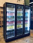 Bierkneipe-Kühler-Schwarzglas-Tür-Kühlschrank-aufrechte Glasflaschen-Getränkekühlvorrichtung