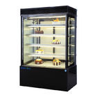 Vertikale Bäckerei-Glasschaukasten, Ventilator, der Regal-Art des alkoholfreien Getränkes des Kühlschrank-4 abkühlt
