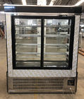 Vertikale Bäckerei-Glasschaukasten, Ventilator, der Regal-Art des alkoholfreien Getränkes des Kühlschrank-4 abkühlt