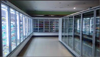 Glastür kundengebundener Volumen-Kühlraum-Raum