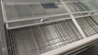 Handelsinsel-Gefrierschrank-Kühlschrank-Anzeigen-Schaukasten mit Glasschiebetür