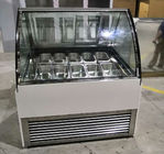 Moderner Entwurfs-Eis am Stiel-Anzeigen-Schaukasten-Eiscremegefrierschrank mit Doppelschicht-Anti-Nebel-Glas