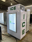 Innenhandelseis-Gefrierschrank eingesackter Eis-Behälter mit zwei Glastüren