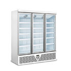 Des türtiefkühltruhe der digitalen Steuerung GlasTiefkühlkostkühlvitrine mit dem Ventilatorabkühlen