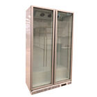Vertikaler Handelsglastür-Gefrierschrank-Ventilator-abkühlender Anzeigen-Kühlschrank für Bier-Getränke