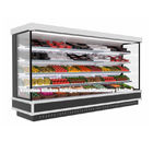 Supermarkt-kommerzieller offener Anzeigen-Kühlschrankc$multi-plattform aufrechter Luftschleier-offener Getränkeanzeigen-Kühler
