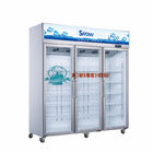 Gefrierschrank-Vertikalen-transparente Glastür-Tür-billige Handelskühlvitrine-tiefer Kühlschrank