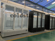 Kaltes aufrechtes Anzeigen-Sahnetiefkühltruhe Drink&amp;Ice mit Ventilator-Kühlsystem