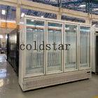 Supermarkt-Abkühlungs-Ausrüstungen 1 2 3 4 Tür-Anzeigen-Kühlschrank-Getränk-Kühlvorrichtung
