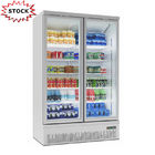 Schneller abkühlender Glastürkühler-Ausstellungsstand-Kühlschranksupermarktkühlschrank und -gefrierschrank