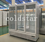 Der Ventilator, der den 3 Glastür-aufrechten Gefrierschrank, den automatischen Supermarkt abkühlt, entfrosten Kühlschrank-Anzeigen-Schaukasten