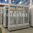 Kaltes aufrechtes Anzeigen-Sahnetiefkühltruhe Drink&amp;Ice mit Ventilator-Kühlsystem