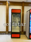 Automatisch entfrosten Sie Glastür-Getränkegefrierschrank-aufrechten Anzeigen-Kühlschrank