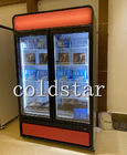 Supermarkt-Mini-Markts-Getränkekühleres Schaukasten-Bier-aufrechter Gefrierschrank mit Glastür