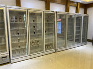 Bier drei kühlte Glasder tür-Getränk-Kühlschrank-des alkoholfreien Getränkes Anzeigen-Kühlvorrichtungs-aufrechte Kühlvorrichtung