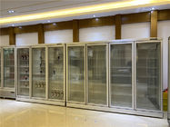 Supermarkt-vertikale Glastür Multideck kühlte kälteren Schaukasten