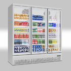 Glastür-vertikales Ausrüstungs-Anzeigen-Getränkekühlerer Speicher-Kühlschrank/Kühlschrank