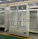 2 Tür-Lebensmittelgeschäft-aufrechte Glastür-Gefrierschrank-Kühlvorrichtung