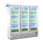 Glastürgetränkeaufrechter kühlerer Anzeigenkühlschrank-Kühlschrankgefrierschrank des Fabrikpreises 3