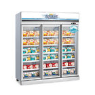 Kommerzieller Tiefkühlkost-Eiscremeglastüranzeigenkühlschrank des aufrechten gelato Gefrierschrankkühlschranks