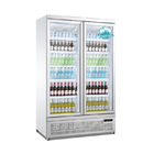 Glastür-Getränkeanzeigen-Kühlvorrichtungs-aufrechter Kühlschrank-Schaukasten für Supermarkt