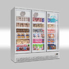 Der Ventilator, der den 3 Glastür-aufrechten Gefrierschrank, den automatischen Supermarkt abkühlt, entfrosten Kühlschrank-Anzeigen-Schaukasten
