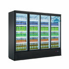 Aufrechter Glastür-vertikaler Schaukasten-kaltes Getränk der Getränkeanzeigen-Kühlvorrichtungs-vier/Kühlschrank des alkoholfreien Getränkes