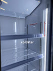 Supermarkt-Kühlgeräte-doppelte Tür-vertikale Kühlvitrine