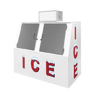 Eis-Würfel-Verkaufsberater-Speicher-Gefrierschrank-Kasten-Behälter der Werbungs-2 Türen eingesackte