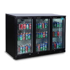 3 Türen widersprechen Spitzengetränkekühlschrank-Bier-Anzeigen-kühlerem Kühlschrank unter hinterer Bar-Bier-Kühlvorrichtung