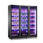 Bierkneipe-Kühler-Schwarzglas-Tür-Kühlschrank-aufrechte Glasflaschen-Getränkekühlvorrichtung