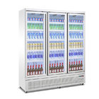 Handels gekühlt stellen Glastür-aufrechten Kühlschrank für Energie-Getränk-Anzeige zur Schau