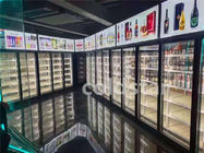 1500L tür-Getränkeschaukasten-Kühlvorrichtungs-aufrechter Anzeigen-Gefrierschrank der Werbungs-4 Glas