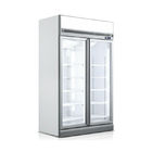 Supermarkt-Kühlgeräte-doppelte Tür-vertikale Kühlvitrine