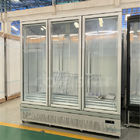Der Ventilator, der 3 Türen abkühlt, zeigen Gefrierschrank für Eiscreme und Tiefkühlkost an