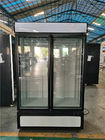 Glaskühler-vertikaler Anzeigen-Gefrierschrank der tür-1000L für Supermarkt