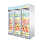 Aufrechter Glastür-Anzeigen-Eiscreme-Gefrierschrank-Schaukasten für Supermarkt-Geschäfts-Speicher