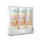 Tür-kühlte vertikaler Anzeigen-Gefrierschrank-Supermarkt der Werbungs-3 Schaukasten
