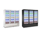 Supermarkt-Anzeigen-Gegenhandelskühlschrank-aufrechte Anzeigen-Glastür-Kühlschrank