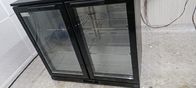 2 Tür-schwarze hintere Stangen-Kühlvorrichtung unter Gegenflaschen-Kühlschrank