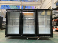Handelsbiergetränkkühlere Glastür unter Gegenminibarkühlschrank