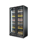 Kommerzielle doppelte Glastür-Bier-Kühlschrank-Supermarkt-Lebensmittelgeschäft-Energie-Getränk-Flaschen-Anzeigen-Kühlvorrichtung