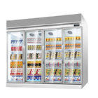 Supermarkt-kommerzielle aufrechte Anzeigen-Eiscreme-Kühlvorrichtungs-vertikaler Gefrierschrank