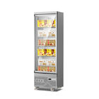 Supermarkt-einzelne Tür-Vertikale gekühlter Anzeigen-Gefrierschrank