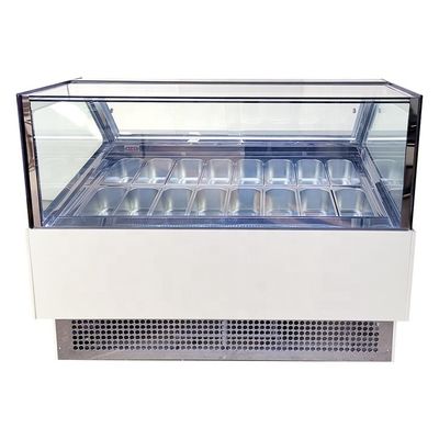 1.8m italienischer Eiscreme-Anzeigen-Kühlschrank-Gefrierschrank