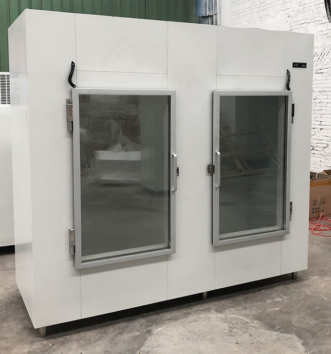 Das zwei Tür-Inneneis-Verkaufsberater-malte kalte Wand-Art Stahlkörper 6