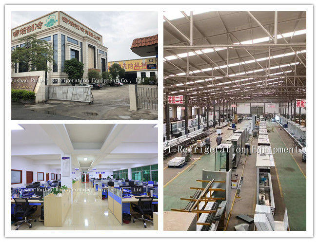 energiesparender Handelsglasgefrierschrank-Schaukasten-aufrechter Kühler 4 der tür-450L