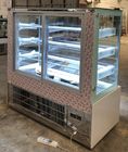 Bäckerei-Quadrat-Glaskühlvitrine 4ft, 4 Schichten Glasgebäck-Kuchen-Schaukasten-