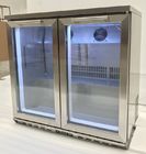 TÜR-Rückseitenstange Kühlvorrichtung Edelstahlstangen-Anzeigenkühlschrank Einbauten-3 Glas